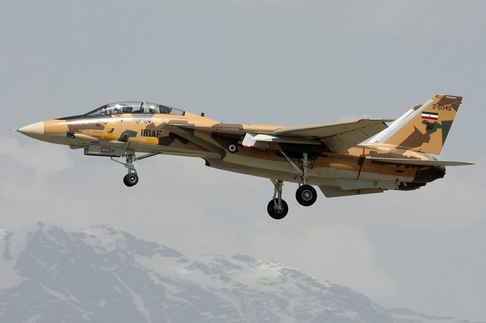 ภาพ เอฟ-14 ทอ.อิหร่าน ภาพจาก Shahram Sharifi - http://www.airliners.net/photo/Iran---Air/Grumman-F-14AM-Tomcat/2432307/L/