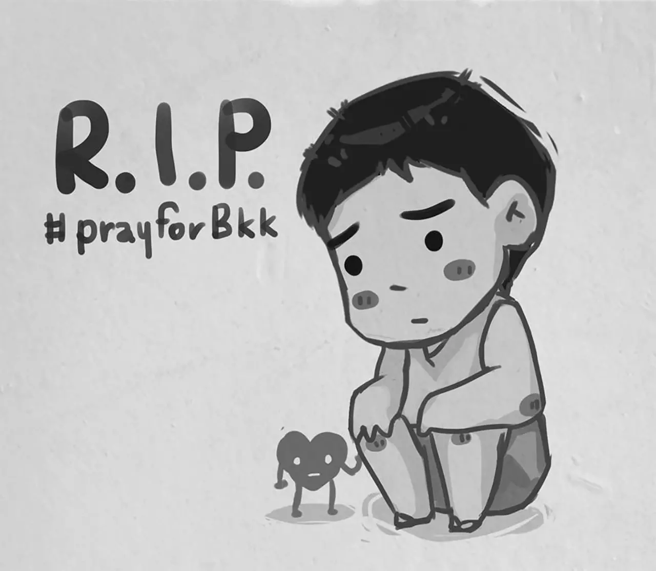 เซฟแล้วแชร์! รวมภาพการ์ตูนมอบกำลังใจ ‘Pray for bangkok’ ลดความรุนแรง