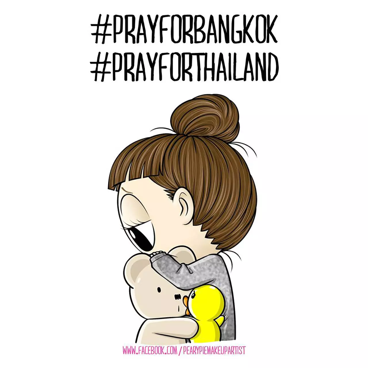 เซฟแล้วแชร์! รวมภาพการ์ตูนมอบกำลังใจ ‘Pray for bangkok’ ลดความรุนแรง