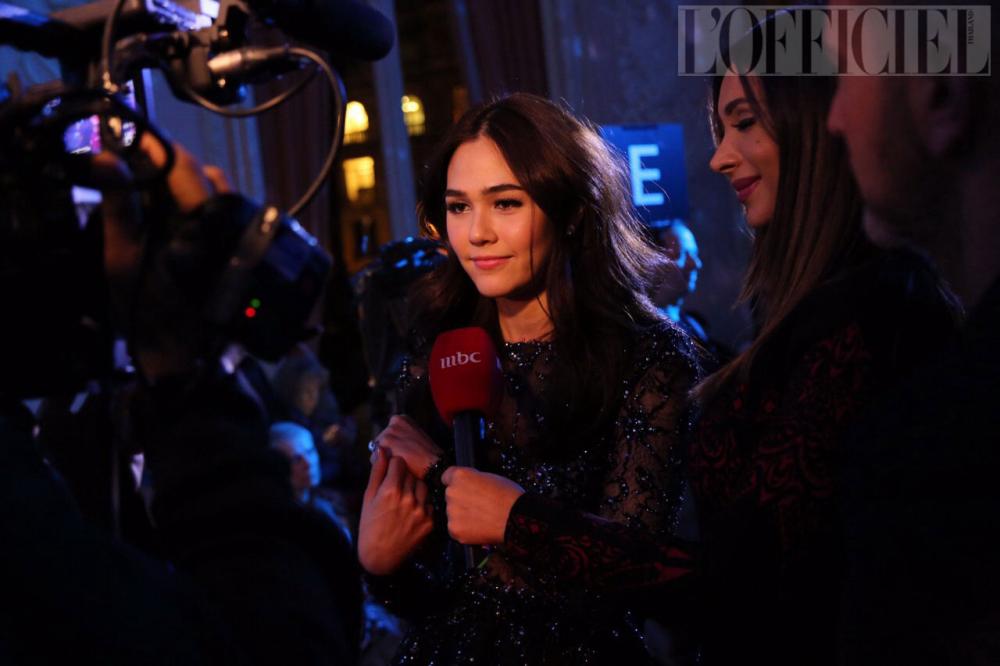 ให้สัมภาษณ์ก่อนที่จะชมโชว์จาก Zuhair Murad