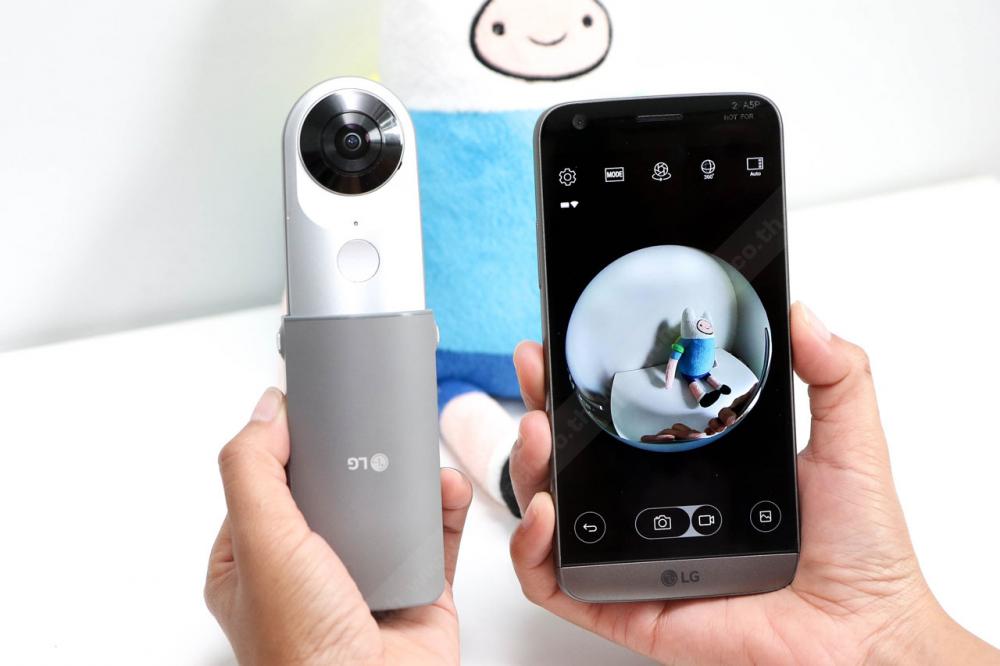 เมื่อใช้ LG 360 Cam ถ่ายภาพ