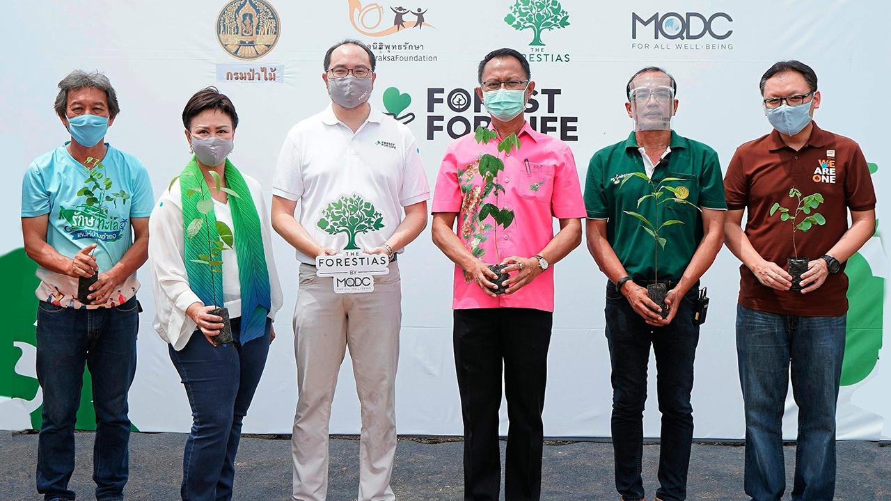 ปลูกป่า กิตติพันธุ์ อุยยามะพันธุ์ จัดโครงการเพื่อสังคม Forest For Life สร้างป่าสร้างชีวิต มอบกล้าไม้ให้ชุมชนบ้านอำเภอ 120 ครอบครัว 144,000 ต้น นำไปอนุบาล พร้อมทุนช่วยเหลือ โดยมี อนุชา อินทศร และ ชาลอต โทณวณิก มาร่วมงานด้วย ที่ ต.นาจอมเทียน จ.ชลบุรี วันก่อน.