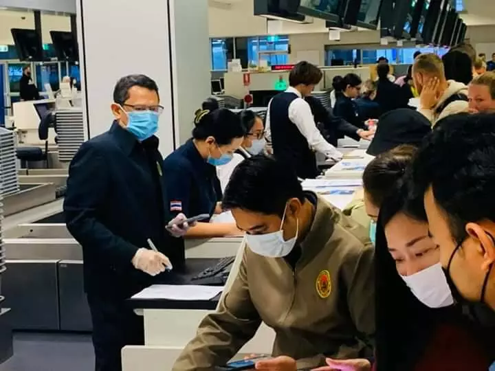 คนไทยในออสเตรเลียกลับบ้าน เที่ยวบินสุดท้ายการบินไทย จากซิดนีย์ 