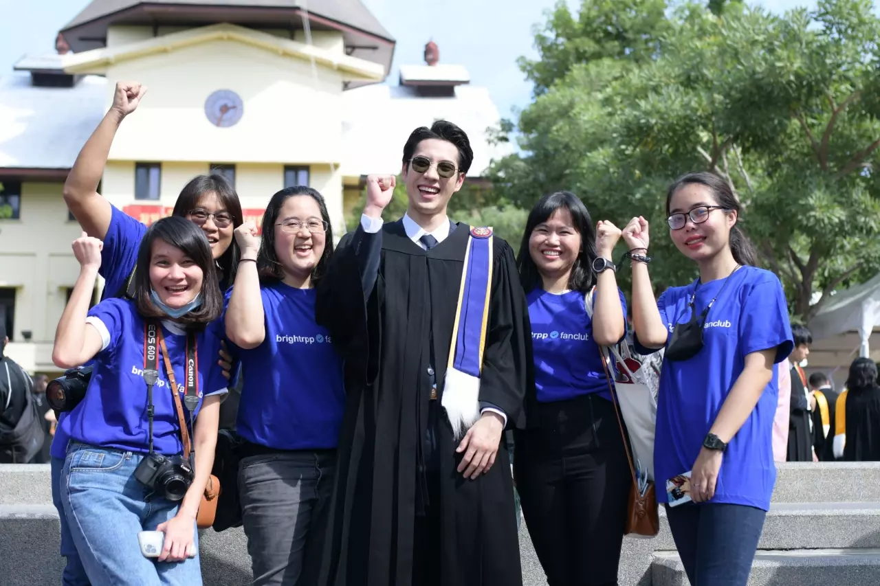 ไบร์ท เฮ จบ ป.ตรี พร้อมลุยงานละครเต็มที่