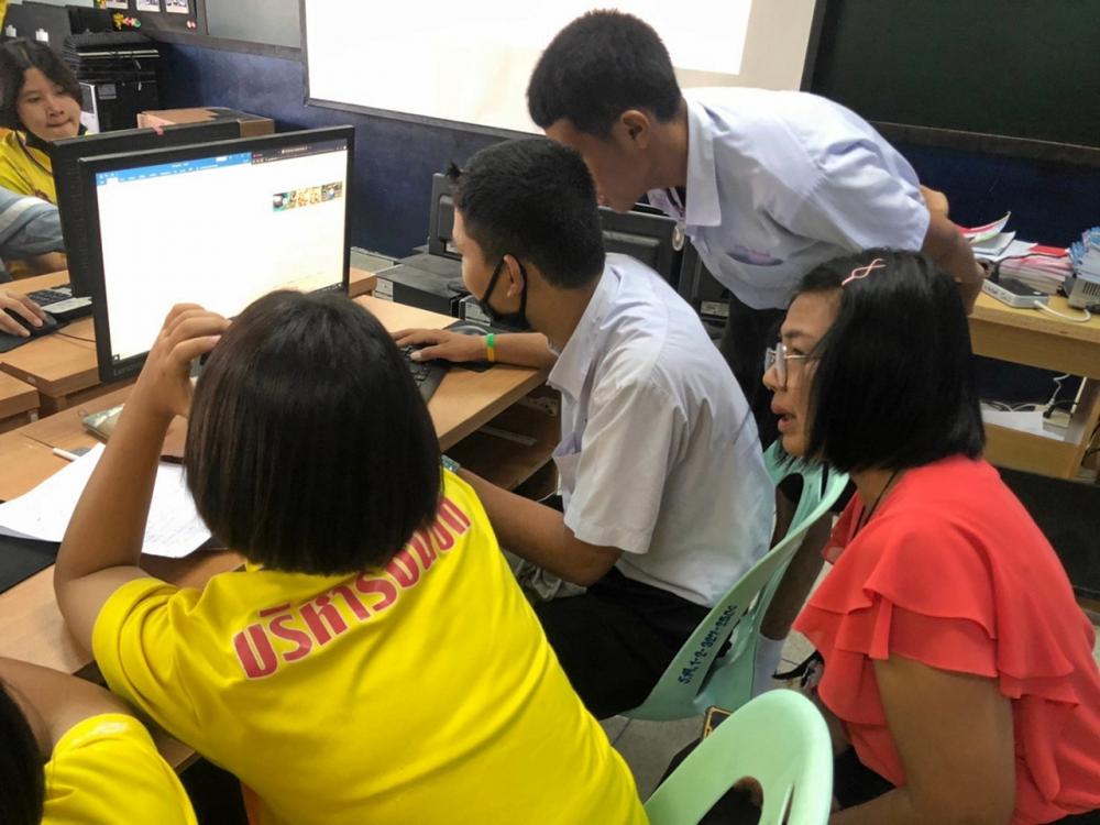 สสทว.จับมือกับ 9 โรงเรียนในพื้นที่นำร่องจัดการเรียนรู้แบบบูรณาการ โดยมีครูคอยให้คำแนะนำใกล้ชิด.