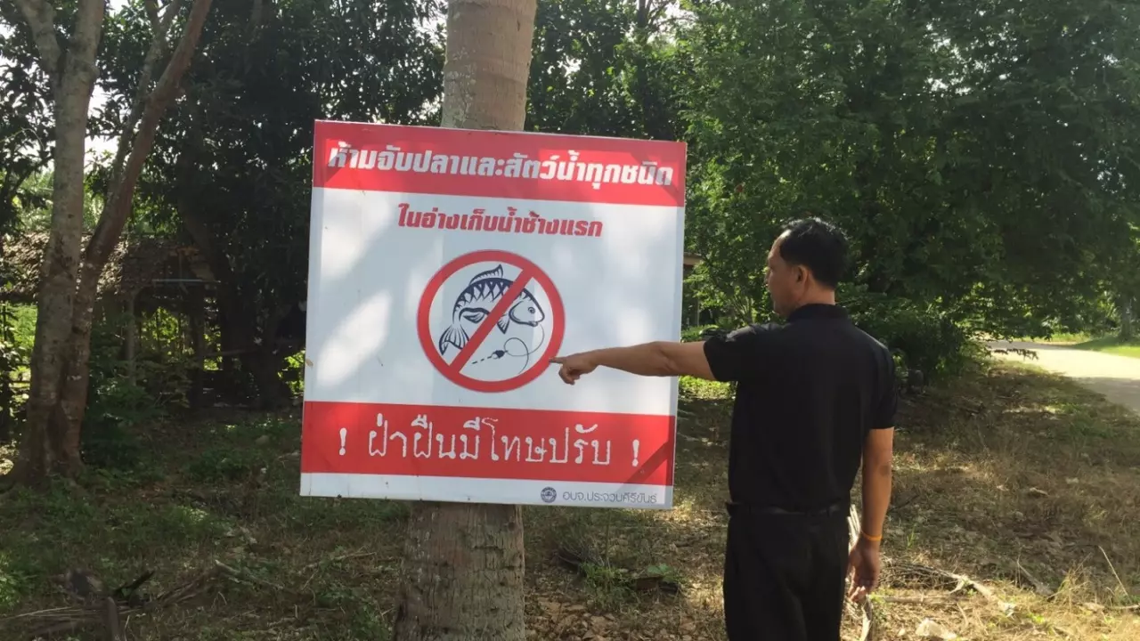 อบต.ช้างแรก แจง 'ป้ายห้ามจับสัตว์น้ำ' หวั่นประชากรปลาลดฮวบหมดอ่าง