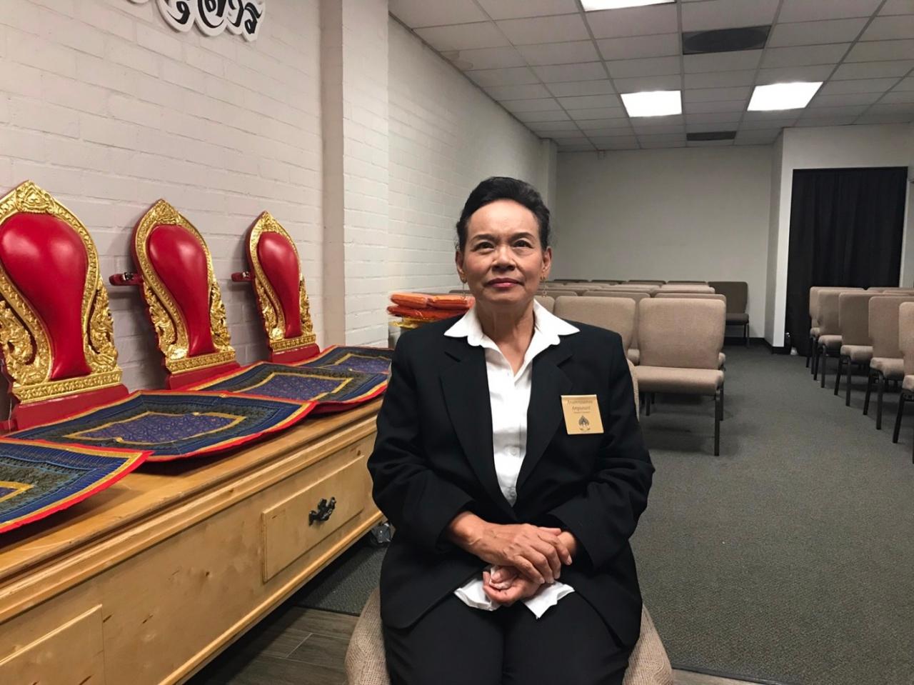 นางอรุณรัศมี อัมพุนันทน์ ผู้จัดการสุสานไทย