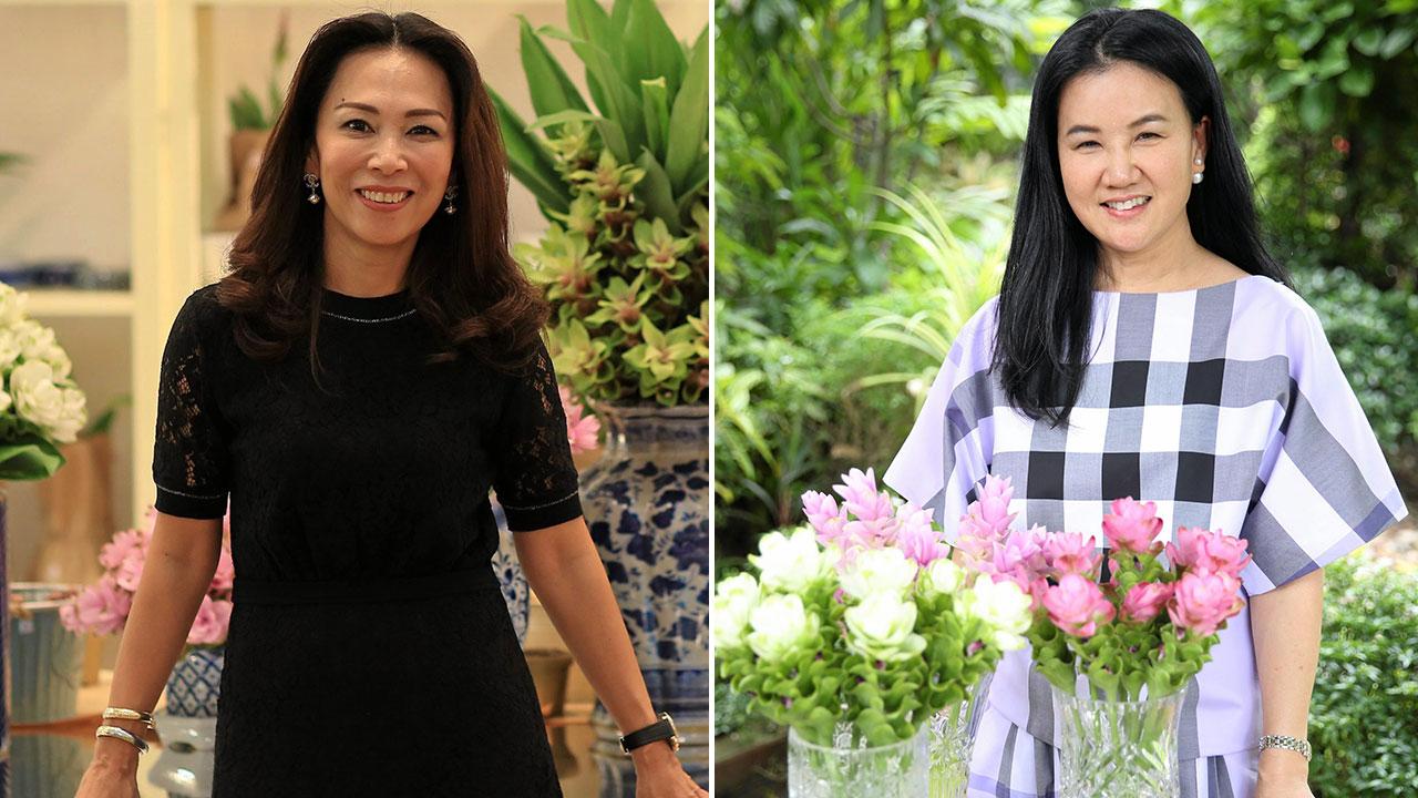 สุธาวดี ศิริธนชัย และพรทิพย์ อัษฎาธร ชวนชื่นชมงานปทุมมาราชินีป่าฝน.