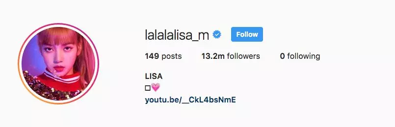 ฮอตมาก ลิซ่า Blackpink ขึ้นอันดับ 1 คนดังเกาหลีหญิงฟอลโลเวอร์ไอจีสูงสุด