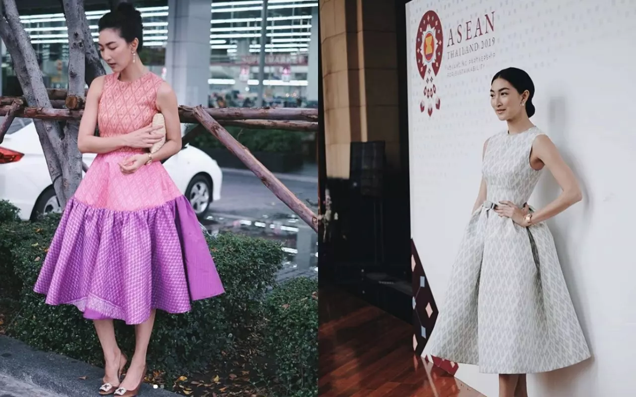 ส่อง "แฟชั่น" 3 สาวคนดังใส่ "ผ้าไทย" โด่งดังไกลถึงต่างแดน!