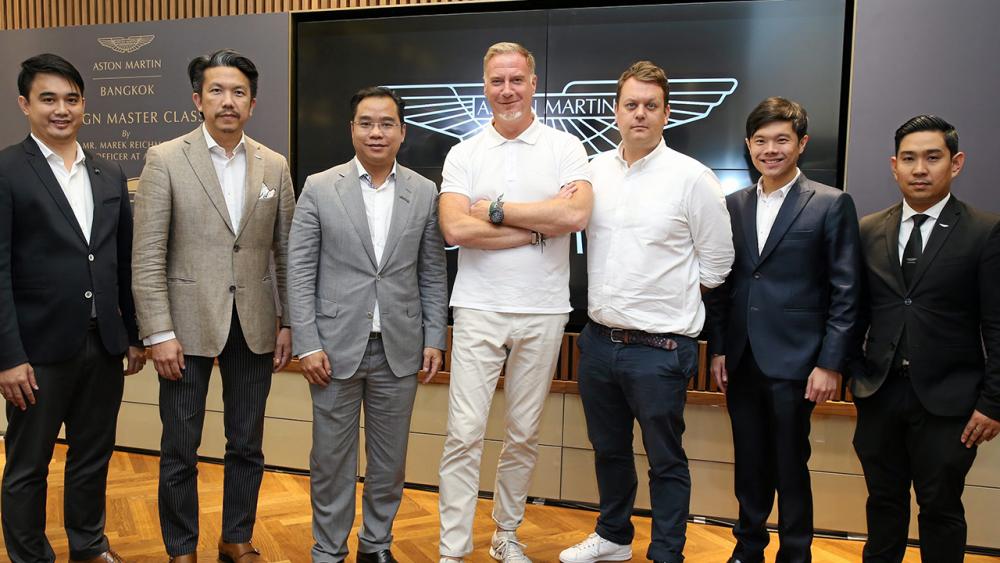สุดยอด - ดร.สัณหวุฒิ ธรรมชวนวิริยะ จัดกิจกรรม Design Masterclass by Marek Reich man เพื่อถ่ายทอดแรงบันดาลใจการเกิดเป็นผลงานชิ้นเอกของ แอสตัน มาร์ติน โดยมี มาเร็ค ไรค์แมน และ พรเศก ภาคสุวรรณ มาร่วมงานด้วย ที่แอสตัน มาร์ติน บูทิค สยามพารากอน วันก่อน.