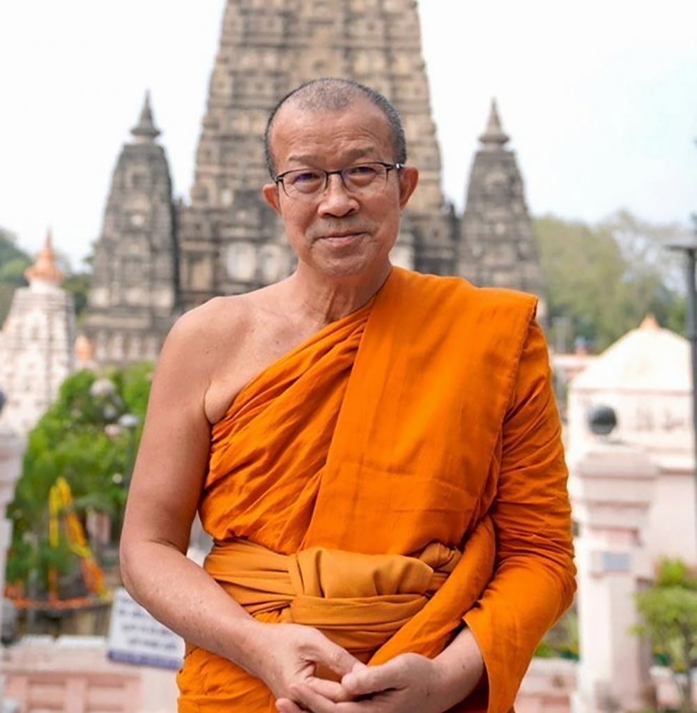 พระธรรมโพธิวงศ์ (วีรยุทฺโธ) หัวหน้าพระธรรมทูตไทยสายประเทศอินเดีย-เนปาล.
