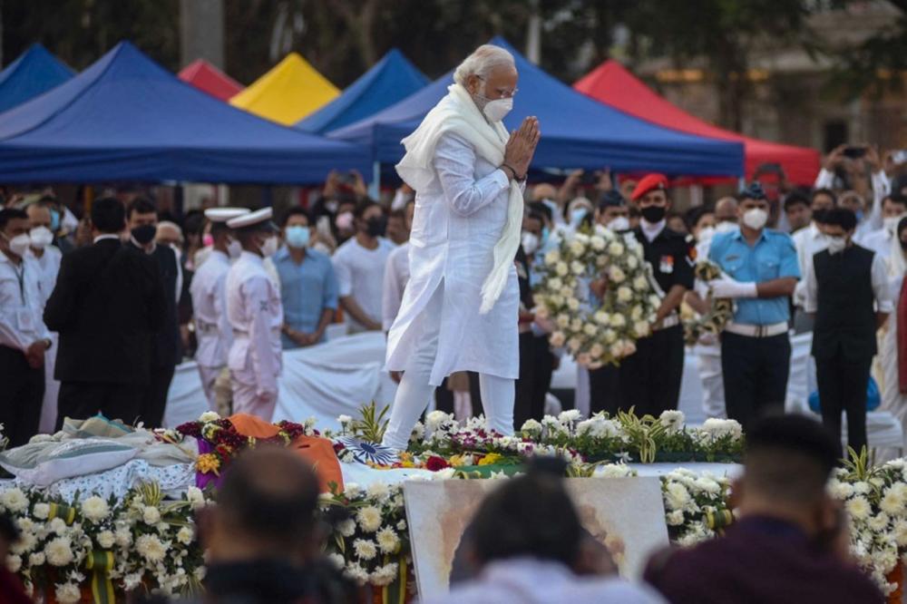 Narendra Modi, Prime Minister of India  Attending the funeral of Lata Mangkesakorn, the country's legendary singer