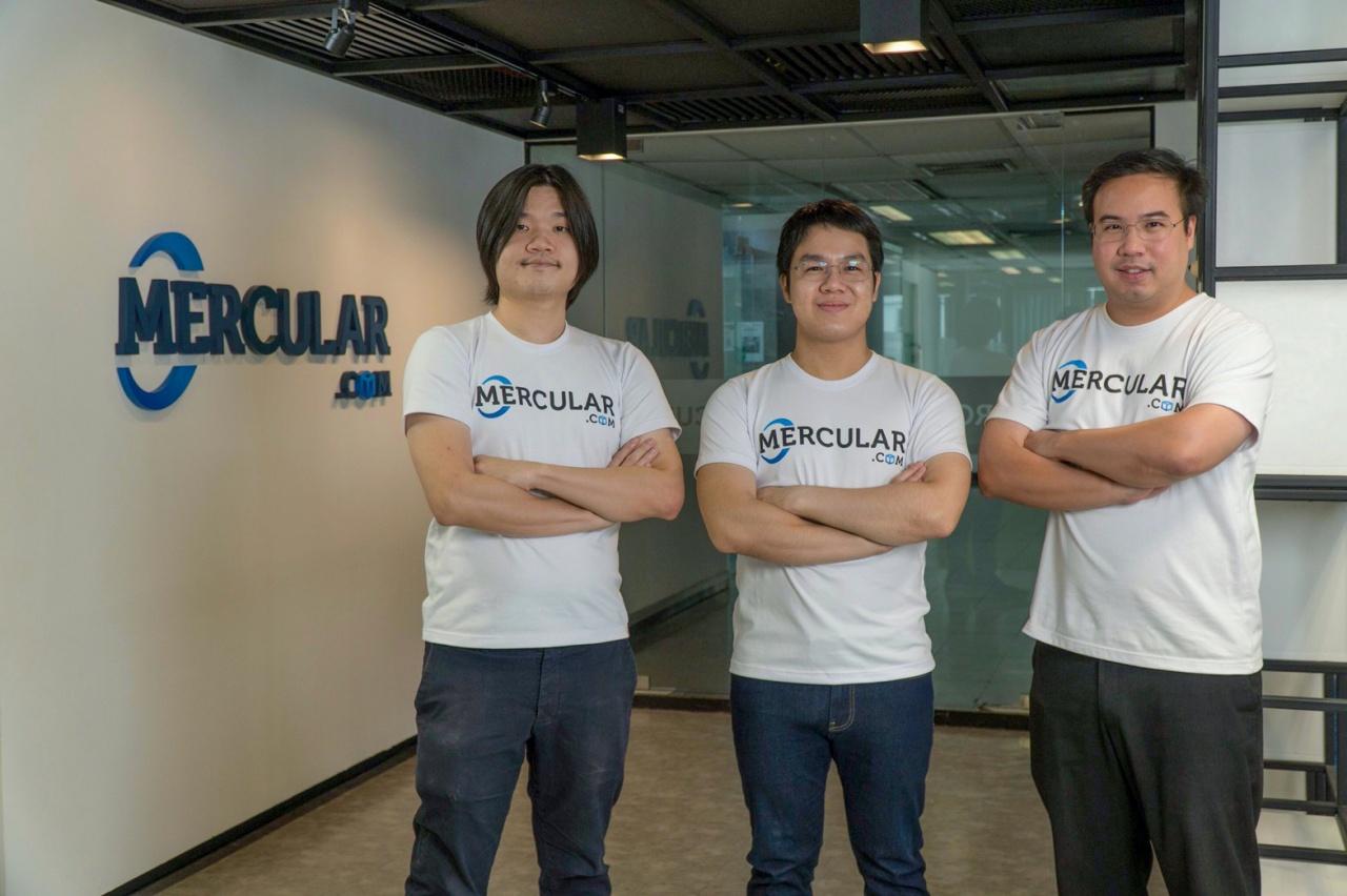 ธีศิษฐ์ วรกันต์ และภูมิ 3 ผู้ร่วมก่อตั้ง เมอร์คูลาร์ (mercular.com) สตาร์ทอัพคนไทย