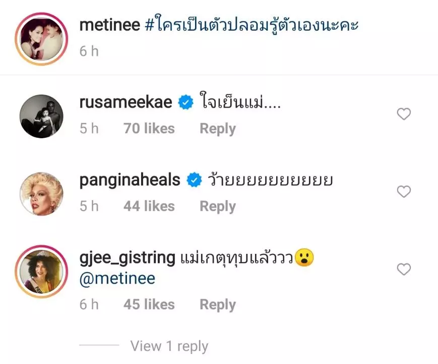 เกิดอะไรขึ้น ลูกเกด เมทินี ฟาดแซ่บกลางไอจี #ใครเป็นตัวปลอมรู้ตัวเองนะคะ
