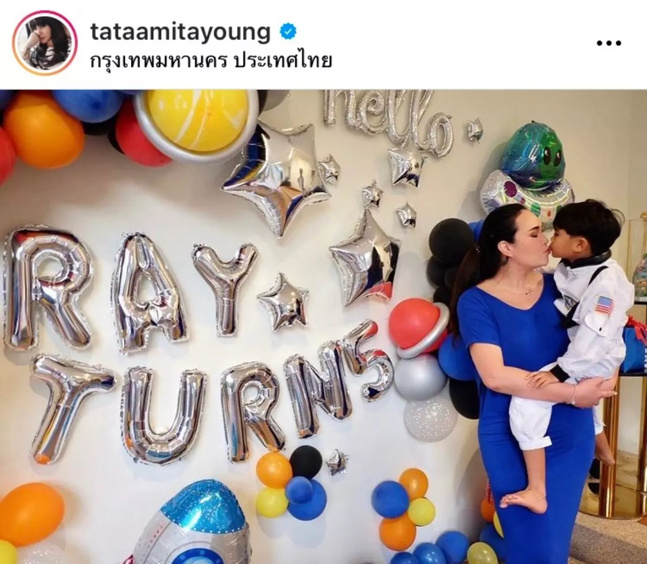 สุดซึ้ง ทาทา ยัง อวยพรวันเกิดลูกชาย เขียนไปร้องไห้ไป