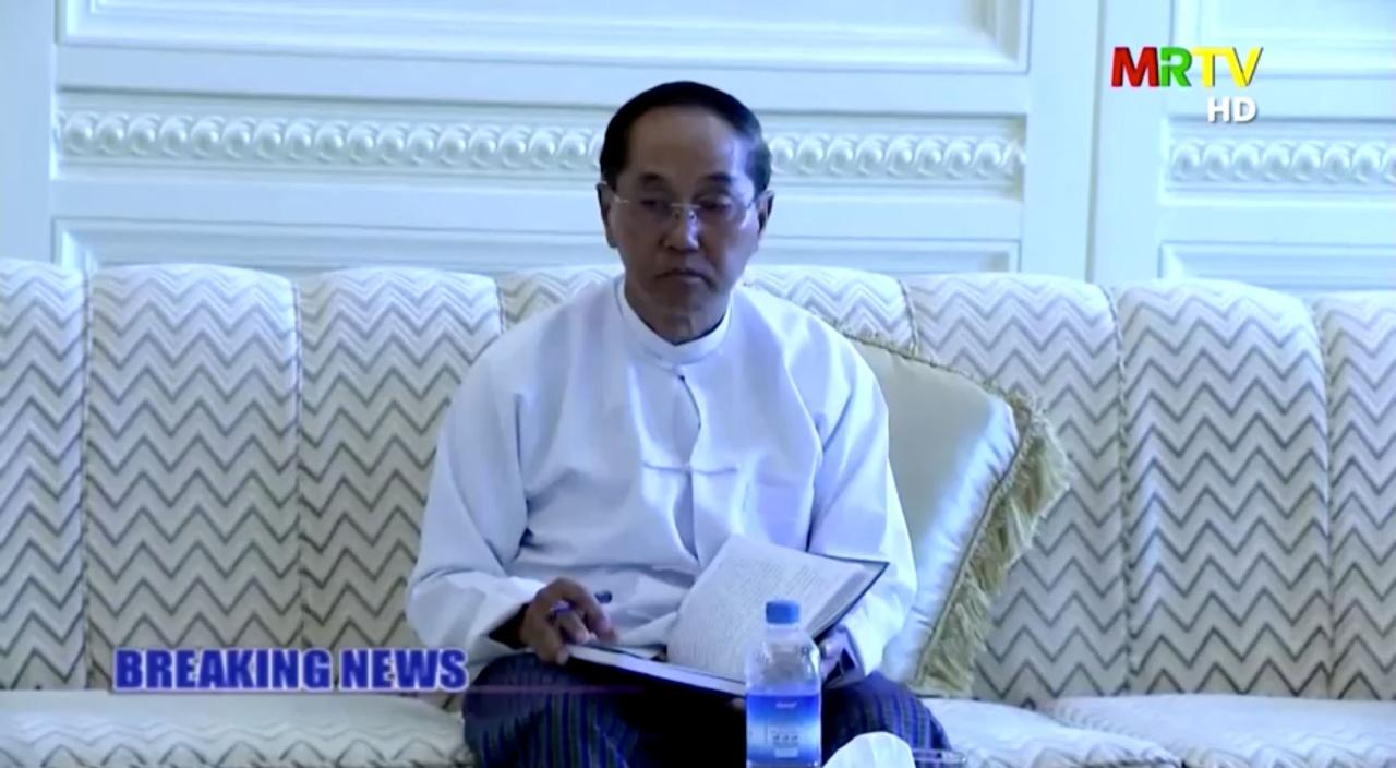 พล.อ.มินต์ ส่วย ประธานาธิบดีรักษาการเมียนมา หลังกองทัพก่อรัฐประหาร เมื่อ 1 ก.พ.64