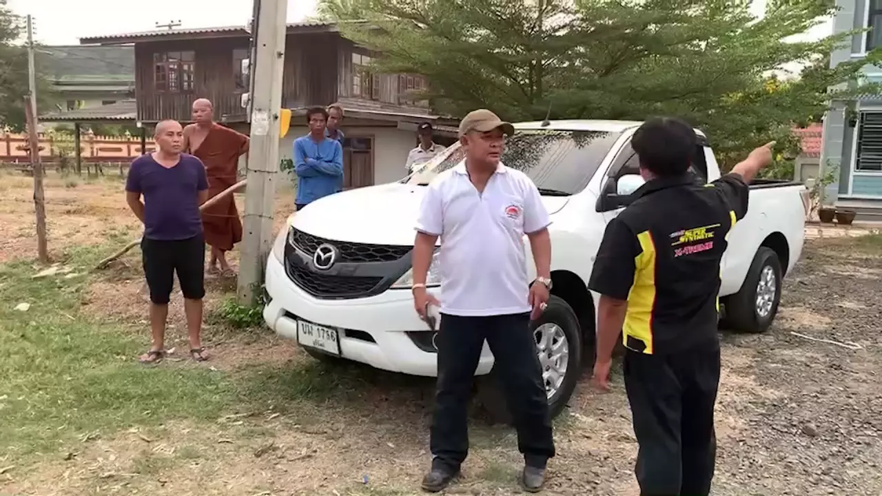 มือปืนถาม "จีบเมียกูทำไม" ก่อนรัวยิงรถเจ้าอาวาส โดนเด็ก 6 ขวบสาหัส