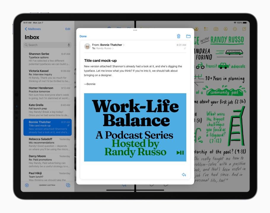 iPadOS 15 เน้นเรื่องการทำงานแบบมัลติทาสก์