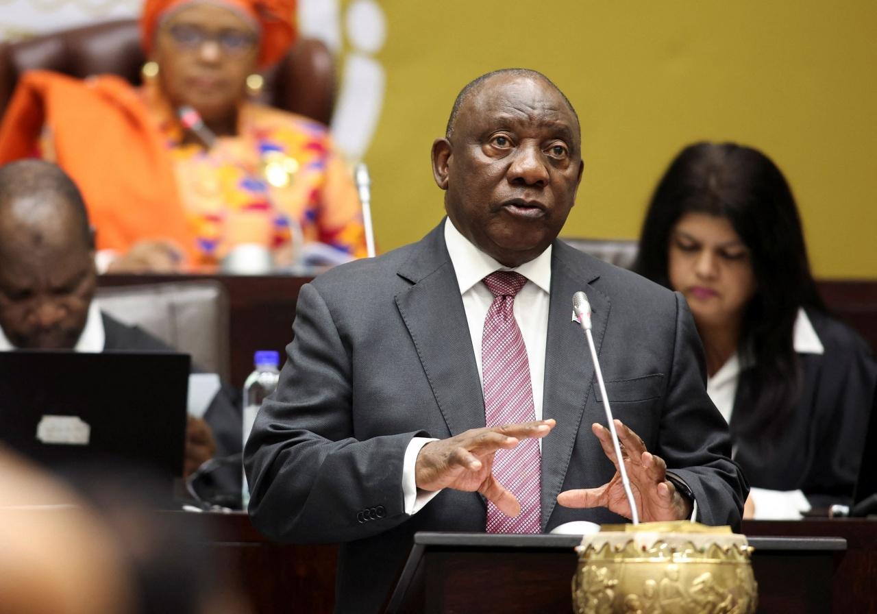 ประธานาธิบดี ไซริล รามาโฟซาแห่งแอฟริกาใต้