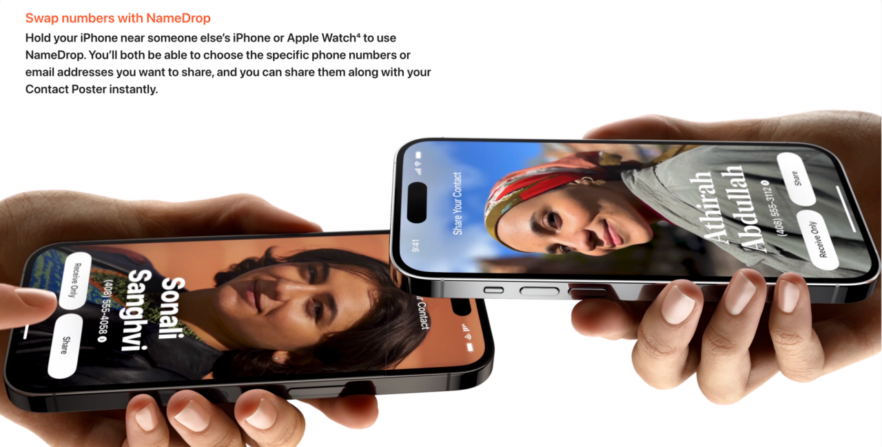 NameDrop, AirDrop Enhanced for iOS 17