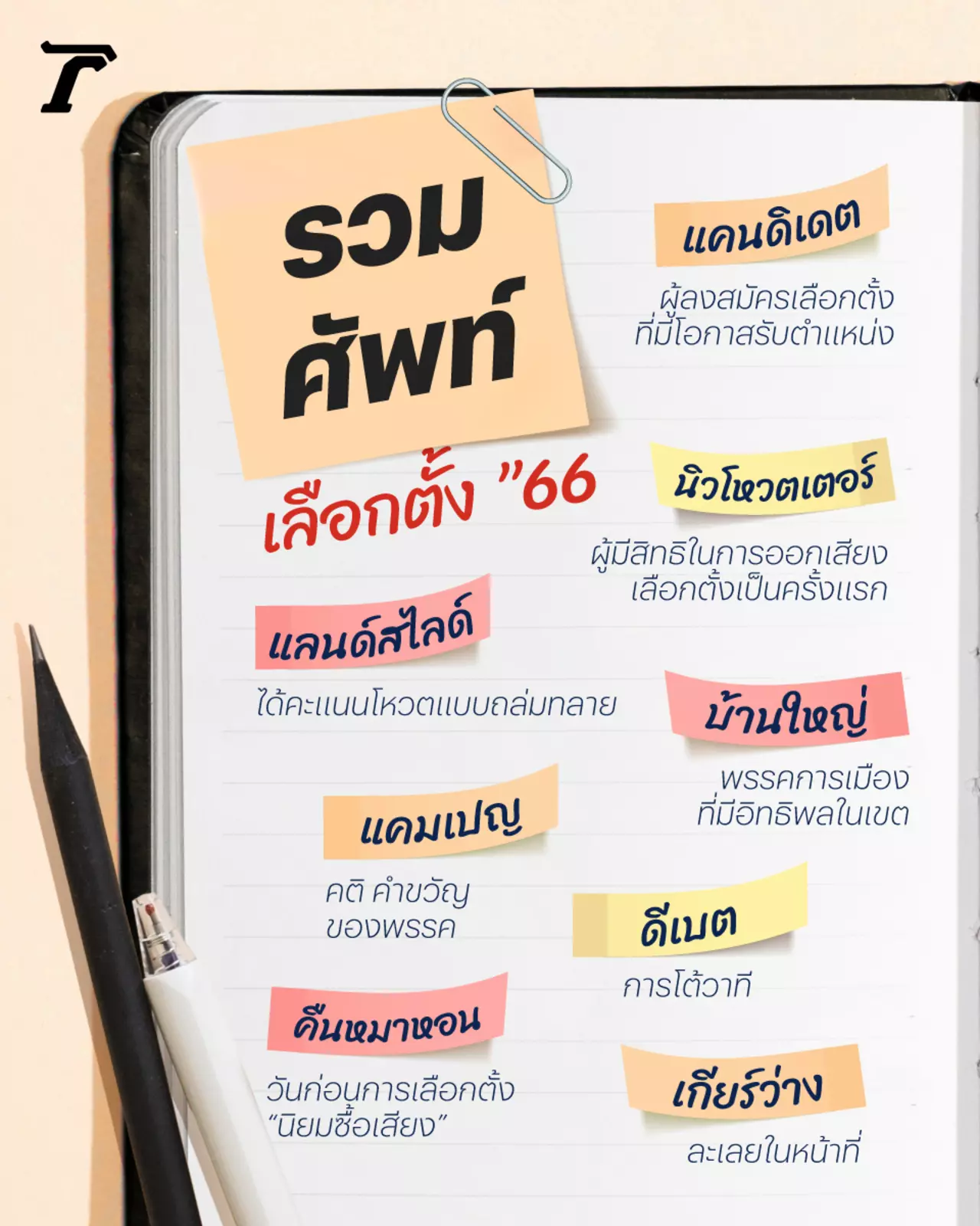 ศัพท์เลือกตั้ง 2566 รวม 18 คำน่ารู้ก่อนไปเข้าคูหา