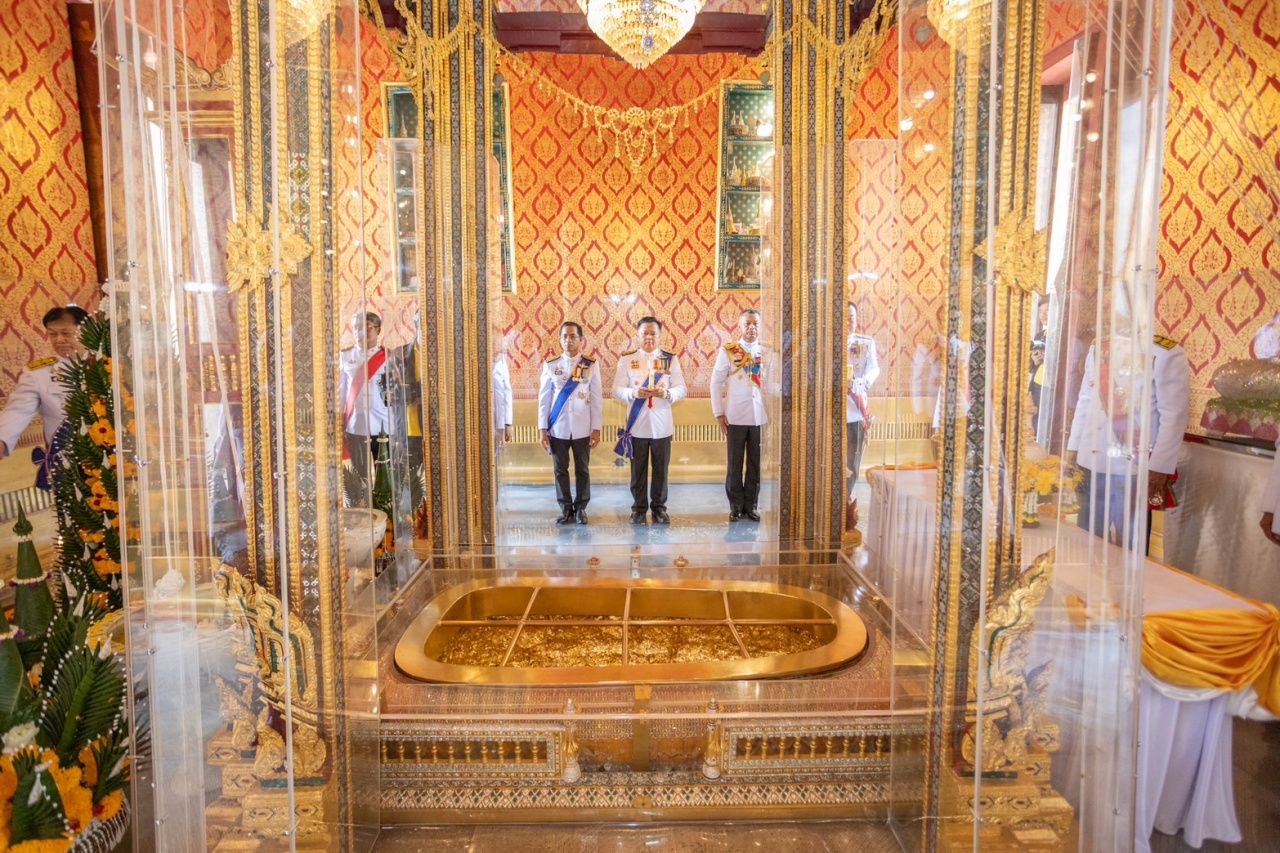 Sacred Buddha Water Candlelight Procession Ceremony Celebrating sixth Anniversary of His Majesty’s Enthronement