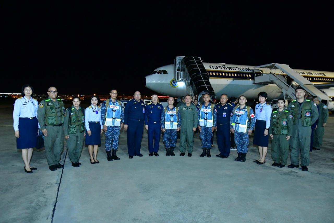 泰国皇家空军飞机飞往以色列的救助计划，10月16日将泰国人民带回家园
