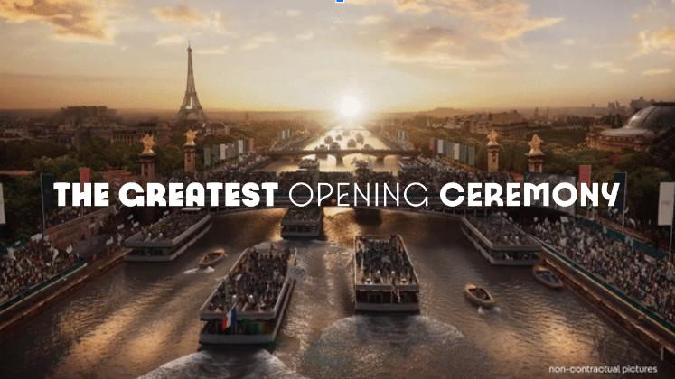 The opening ceremony of the 2024 Paris Olympics (Paris 2024 Olympics) was held on a boat sailing on the Seine River.  Along the way, you'll wander through France's most important historical sites.
