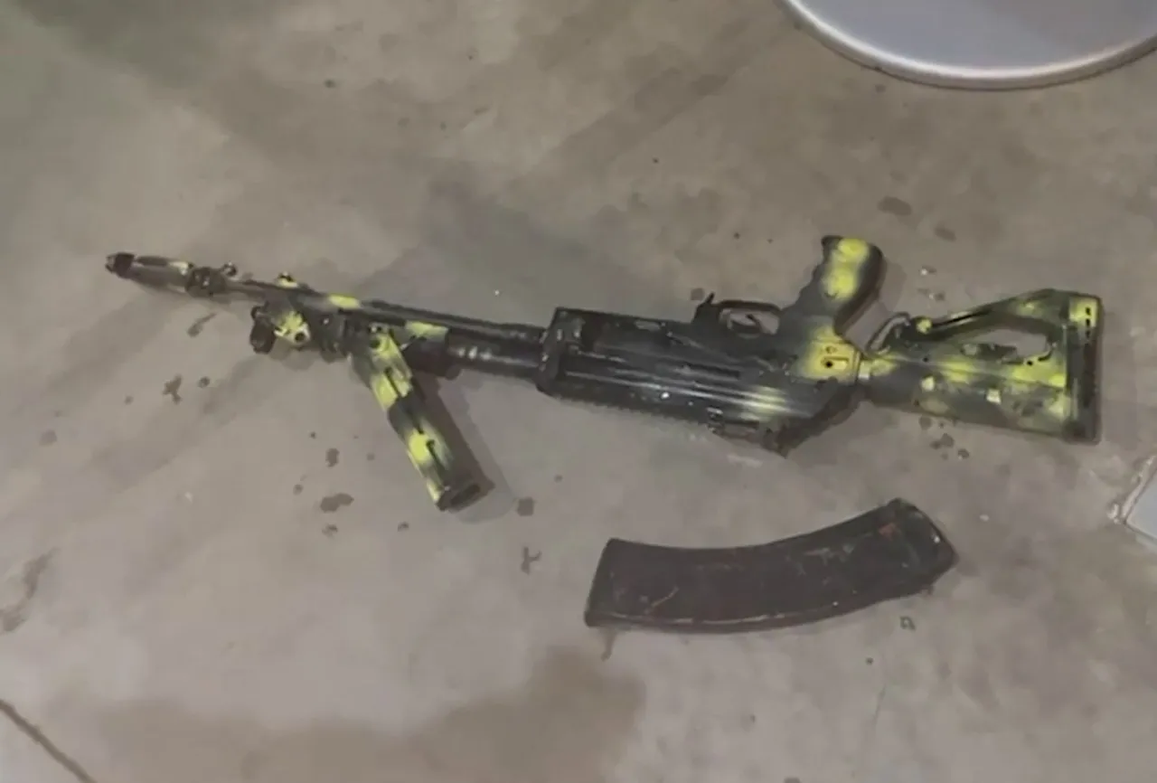 Firearms confiscated from Russian shooter