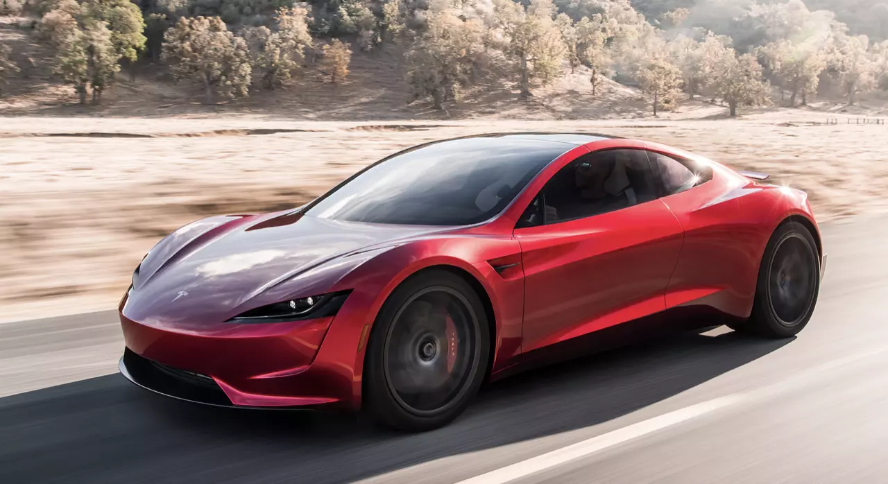 Tesla store roadster images