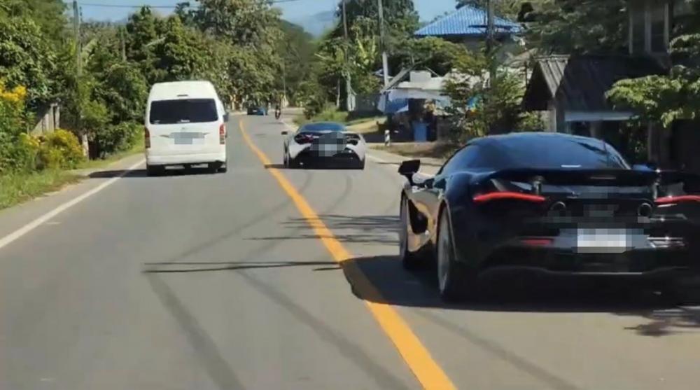 ชาวบ้านน่านรุมสวดแก๊งซุปเปอร์คาร์แซงที่คับขัน ตำรวจปรับ 1 หมื่น รวม 7 คัน