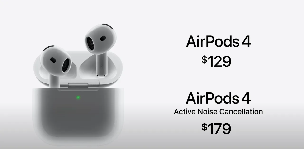 เปิดตัว หูฟัง Apple AirPods 4 เติมฟังก์ชัน รองรับคุณสมบัติ Active Noise Cancellation