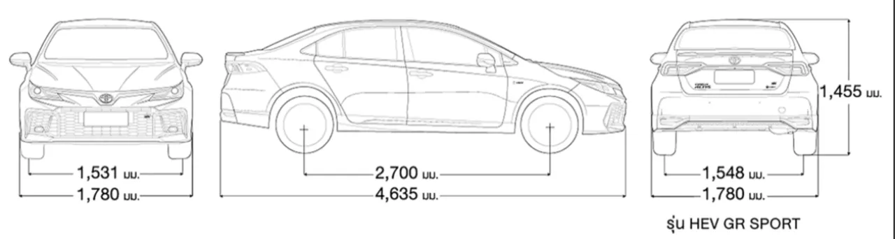 ปรับโฉมเพิ่มความสด มาแล้ว TOYOTA COROLLA ALTIS HEV GR SPORT 2024