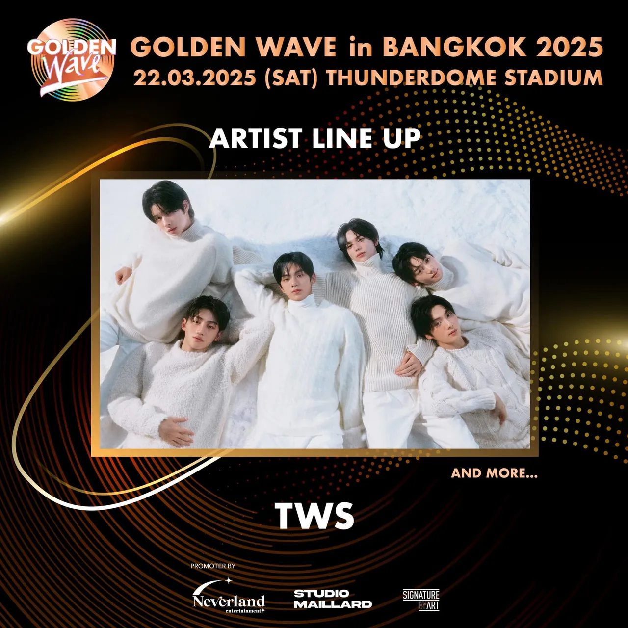เตรียมตัวให้พร้อมกับคอนเสิร์ต K-POP สุดยิ่งใหญ่ GOLDEN WAVE IN BANGKOK 2025