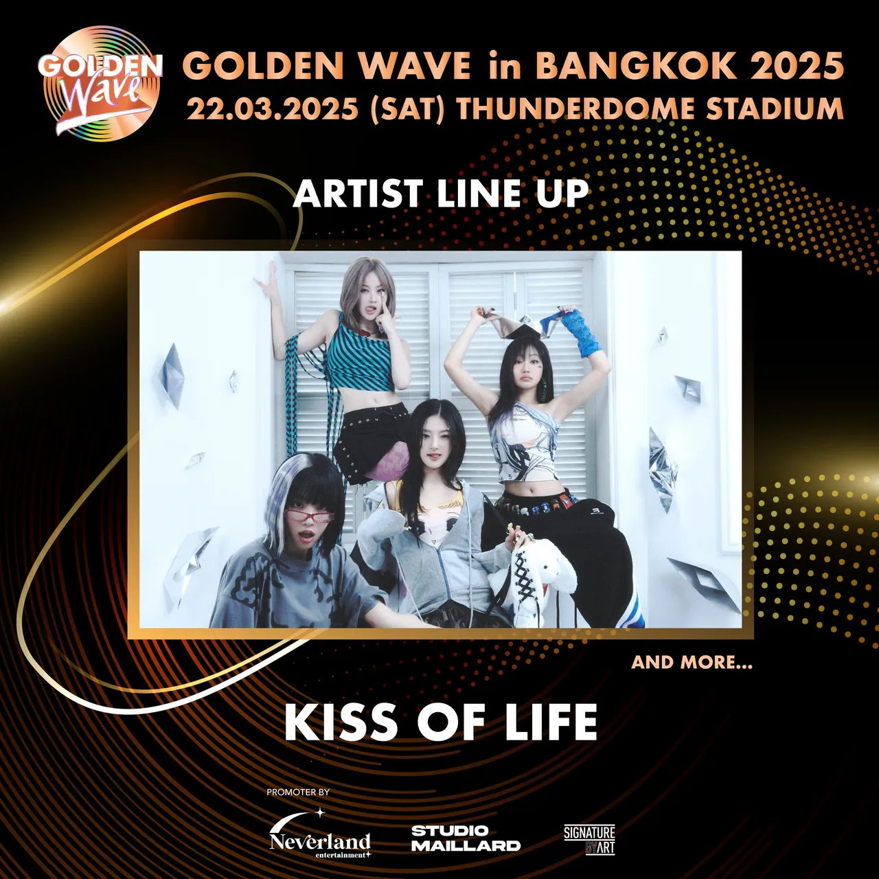 เตรียมตัวให้พร้อมกับคอนเสิร์ต K-POP สุดยิ่งใหญ่ GOLDEN WAVE IN BANGKOK 2025