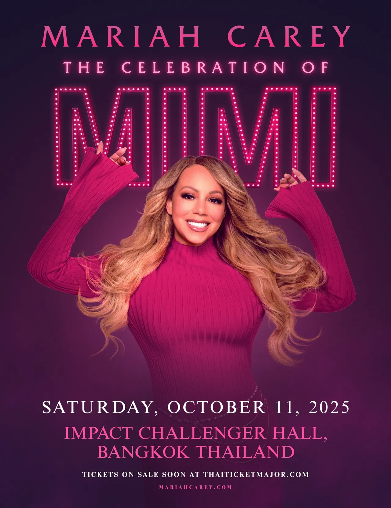 ยิ่งใหญ่สมการรอคอย กับการกลับมาของ Diva ตัวแม่ Mariah Carey เจอกัน 11 ต.ค.นี้