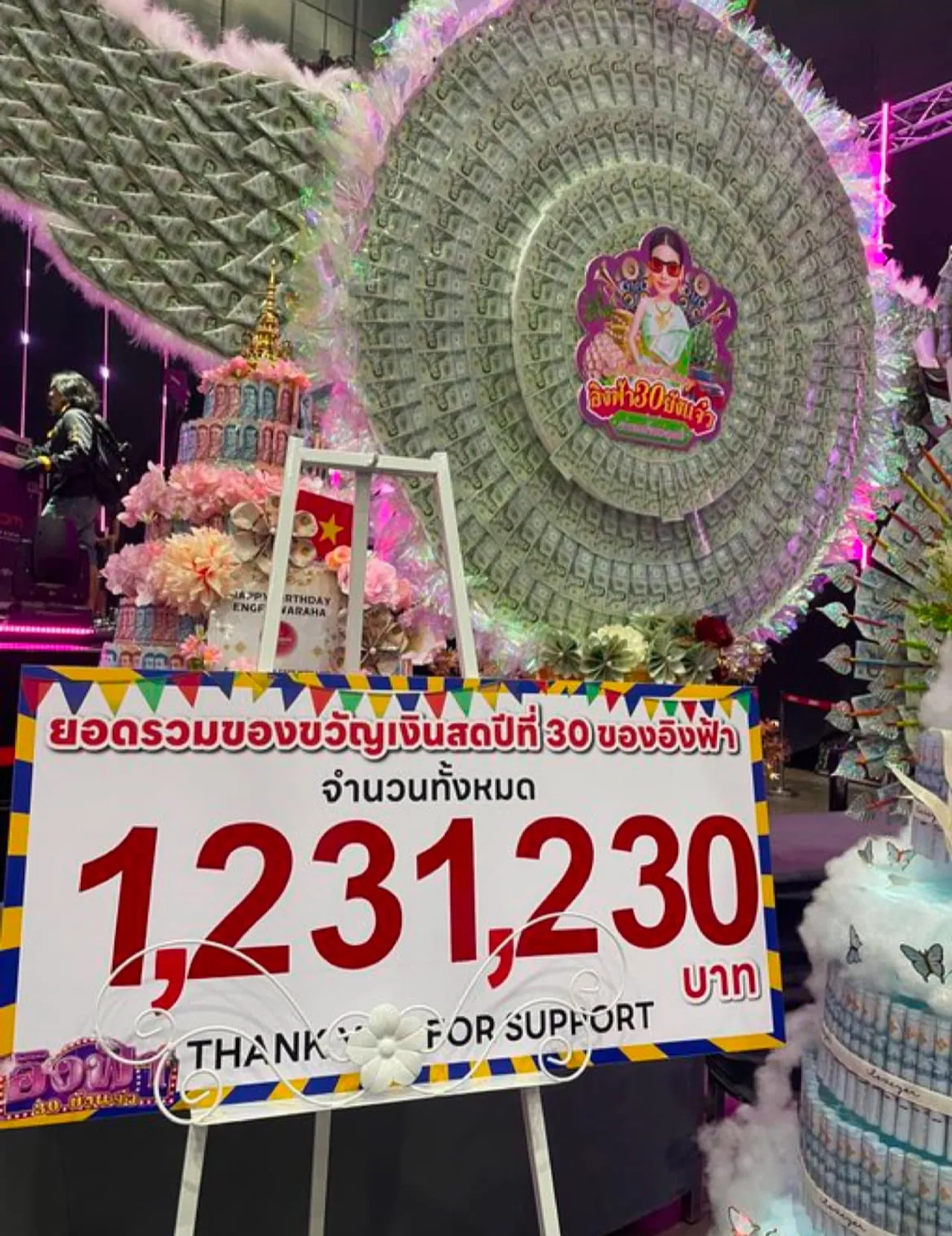 ไม่ธรรมดา เปิดยอดเงิน อิงฟ้า ที่แฟนคลับเปย์ให้ในปาร์ตี้วันเกิด 30 ยังแจ๋ว