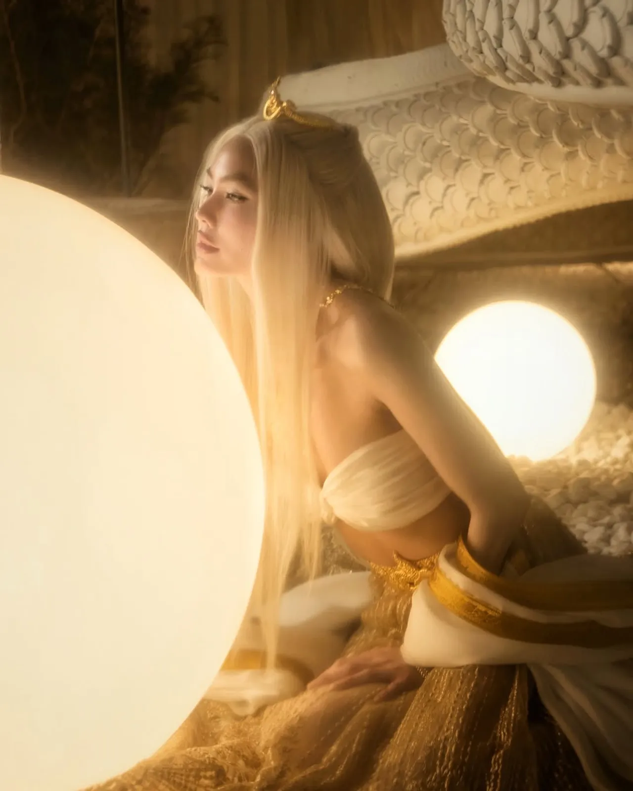 เจนี่ ทำพิธีบวงสรวงองค์พญานาคสีขาว ตั้งในบ้านหลังใหม่ งดงามสุดอลังการ