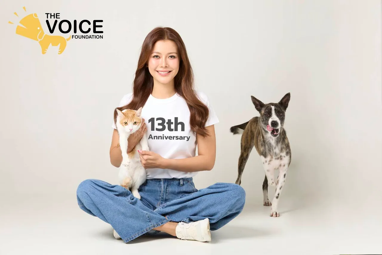 เก๋ ชลลดา เดินหน้าต่อ มูลนิธิเดอะวอยซ์ ครบรอบ 13 ปี กับช่วยเหลือสัตว์ยากไร้