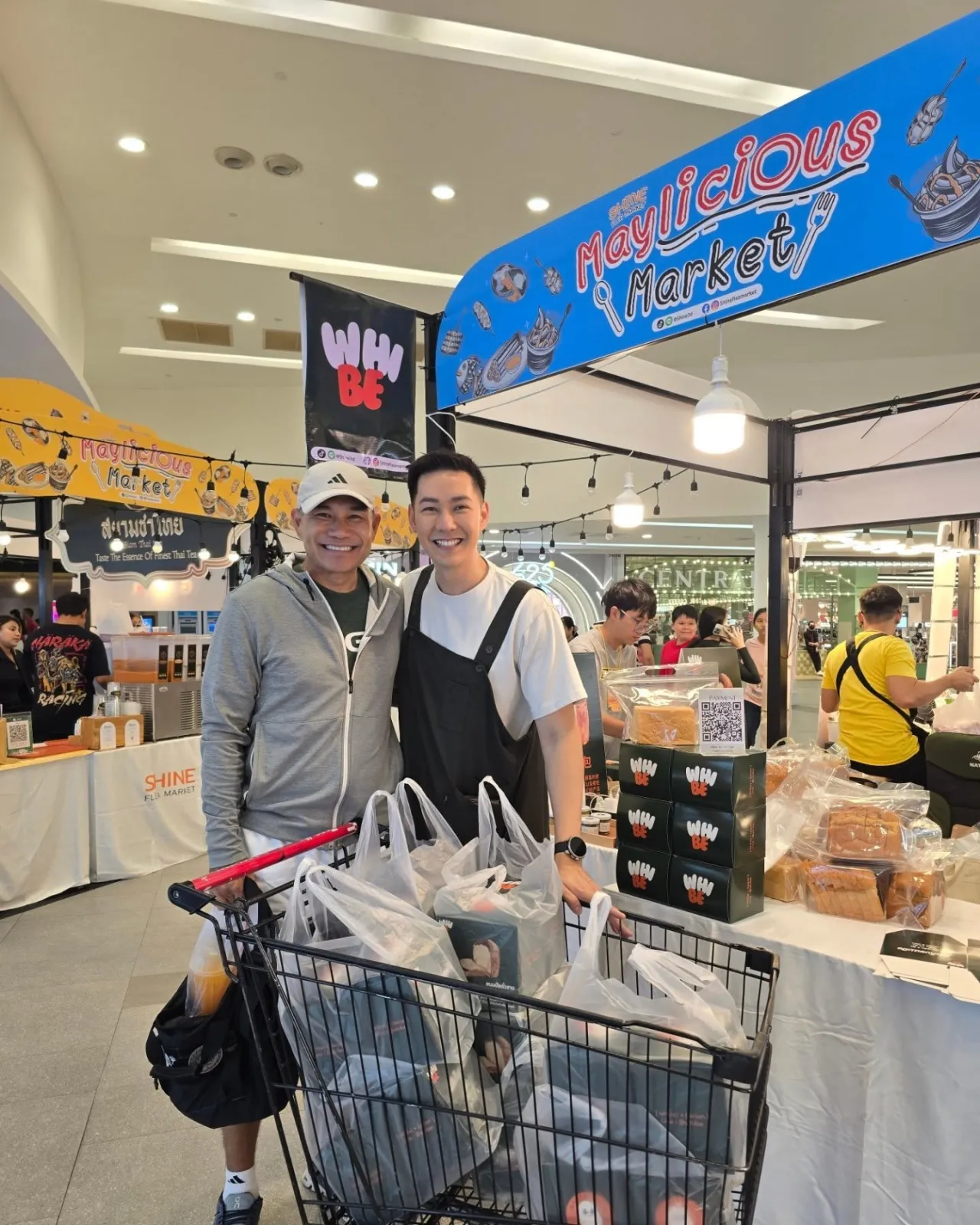 แอมป์ พีรวัศ ยกมือไหว้สามีนางเอกดัง ช่วยเหมาขนมปัง จะได้รีบกลับบ้านไปหาลูก