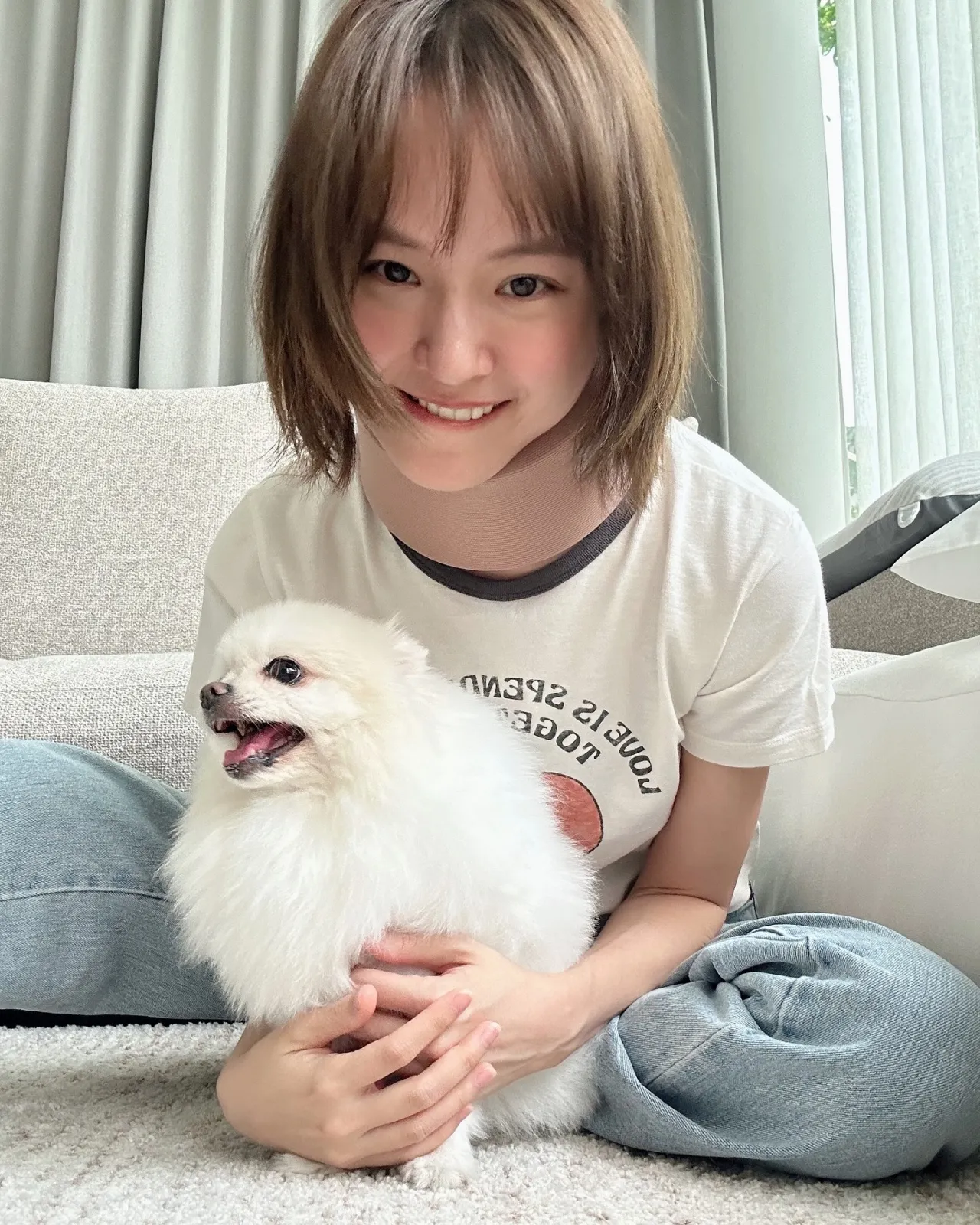 แพทตี้ ใส่เฝือกที่คอ คนเป็นห่วงเกิดอะไรขึ้น ก่อนเผยสาเหตุอุ้มลูกจนคออักเสบ