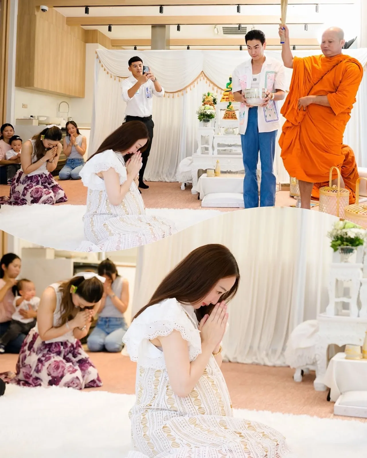 ตู่-มาวิน ทำบุญขึ้นบ้านใหม่ที่สร้างจากน้ำพักน้ำแรงเพื่อต้อนรับลูกสาวสุดที่รัก