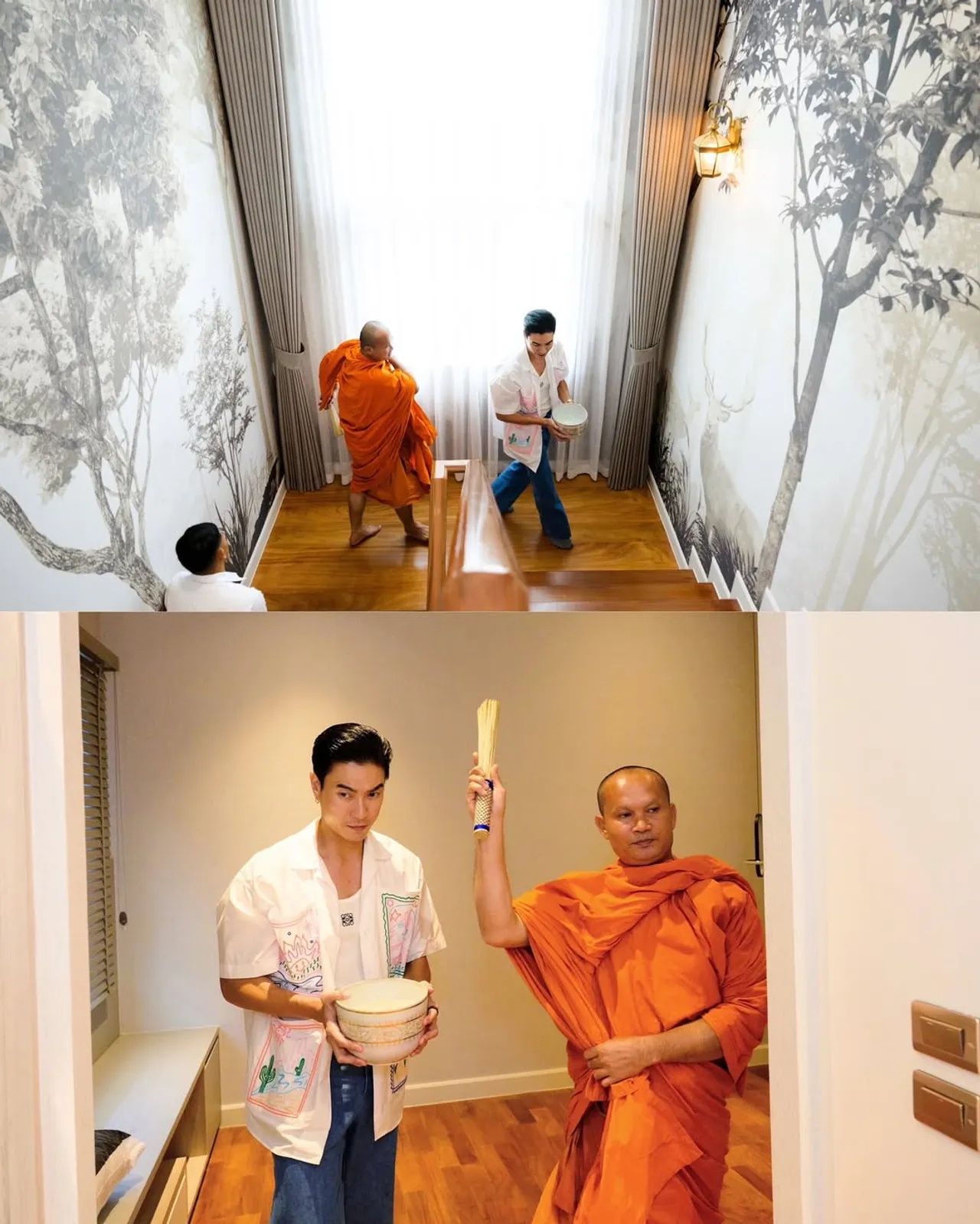 ตู่-มาวิน ทำบุญขึ้นบ้านใหม่ที่สร้างจากน้ำพักน้ำแรงเพื่อต้อนรับลูกสาวสุดที่รัก