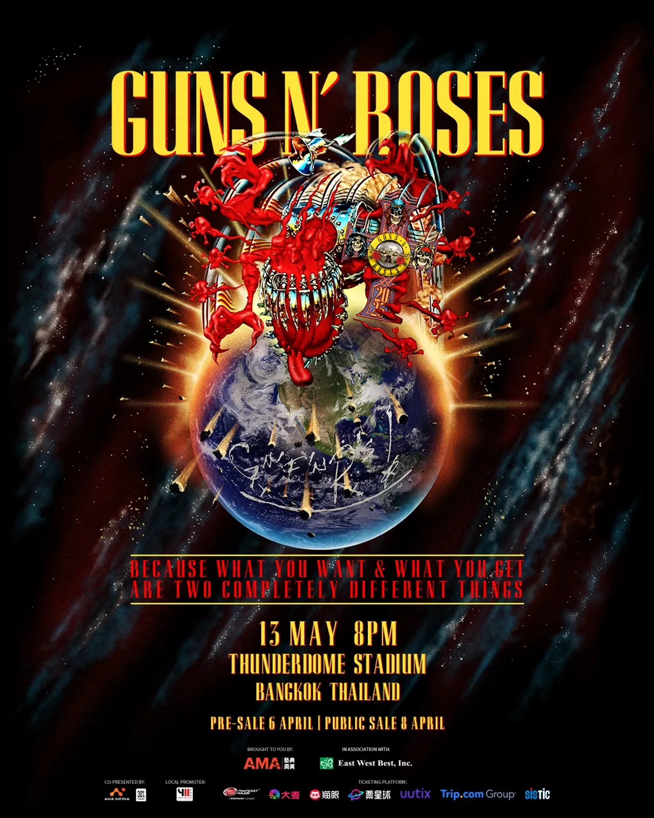 ส่องตัวตนสะท้อนความคิด ผ่านพลังคำพูด 3 สมาชิก GUNS N’ ROSES ก่อนเจอกัน 13 พ.ค.นี้