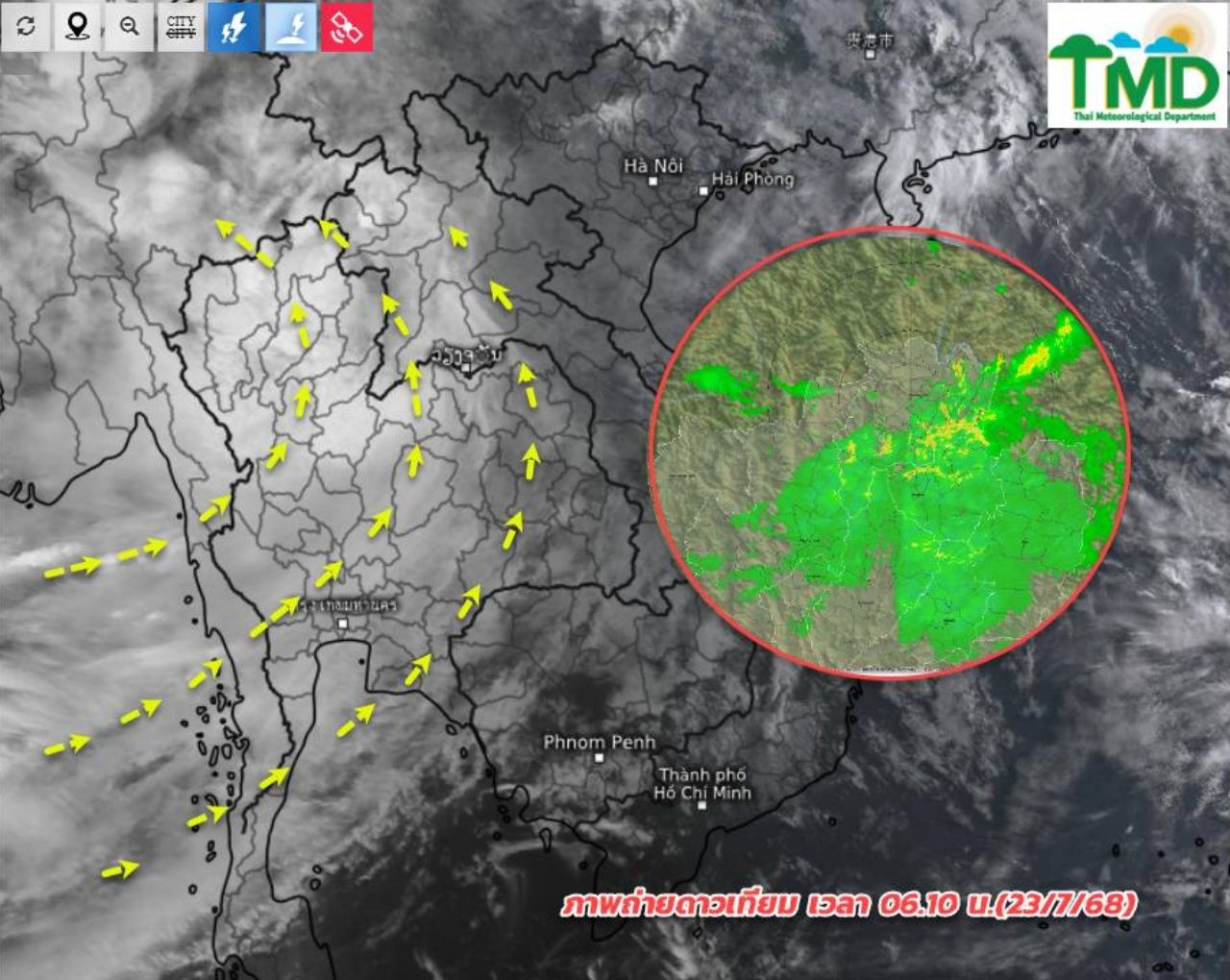 ภาพจากกรมอุตุนิยมวิทยา