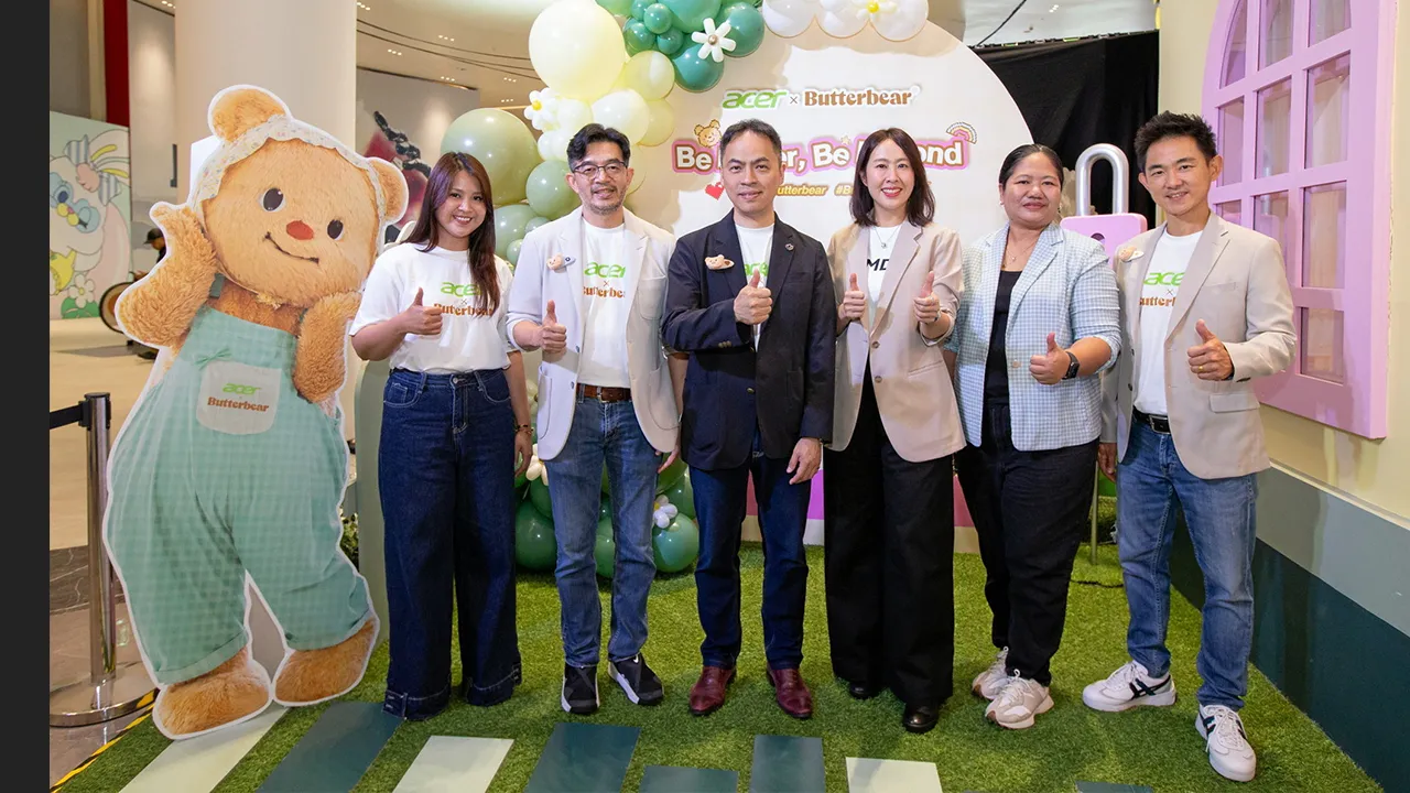 มีแล้วยัง - เจฟ ลี, นิธิพัทธ์ ประวีณวงศ์วุฒิ และ สุพงศ์ ตั้งตรงเบญจศีล เปิดตัวแล็ปท็อปรุ่น “Acer x Butterbear Aspire Lite 15 Limited edition” การผสานเทคโนโลยีล้ำสมัยกับดีไซน์เปี่ยมด้วยความอบอุ่น โดยมี ศศิประภา สุธีรภัทร์ มาร่วมงานด้วย ที่สยามพารากอน วันก่อน.