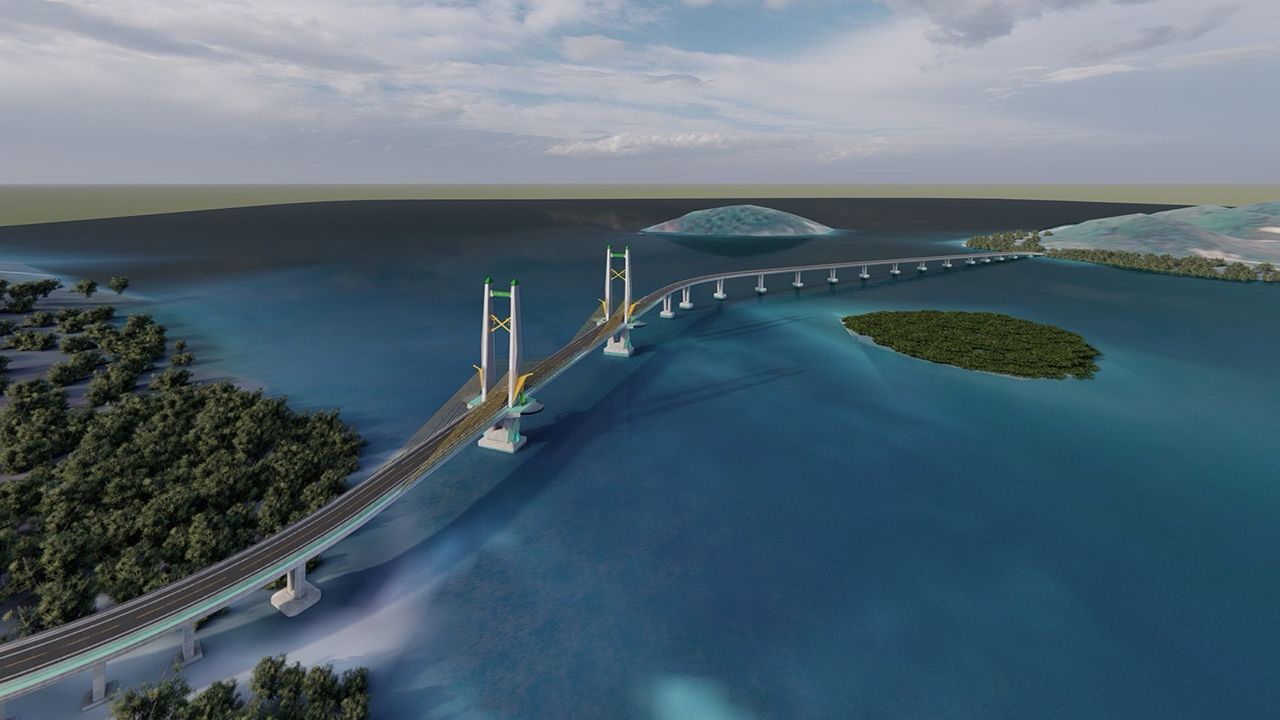 โครงการสะพานเชื่อมเกาะลันตา ต.เกาะกลาง-ต.เกาะลันตาน้อย อ.เกาะลันตา จ.กระบี่