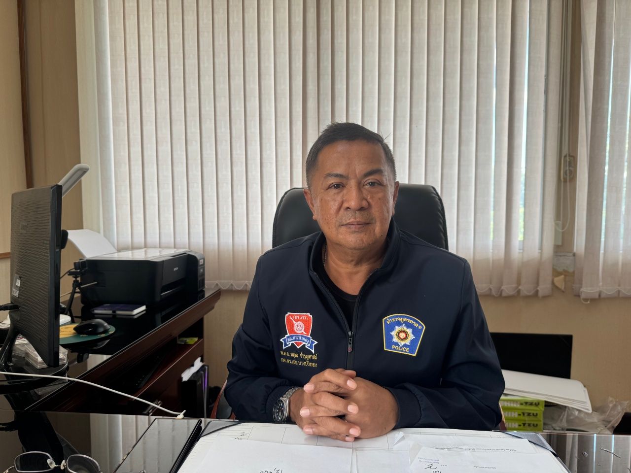 พ.ต.อ.พฤฒ จำรูญศาสน์ ผกก.สภ.บางบัวทอง จ.นนทบุรี