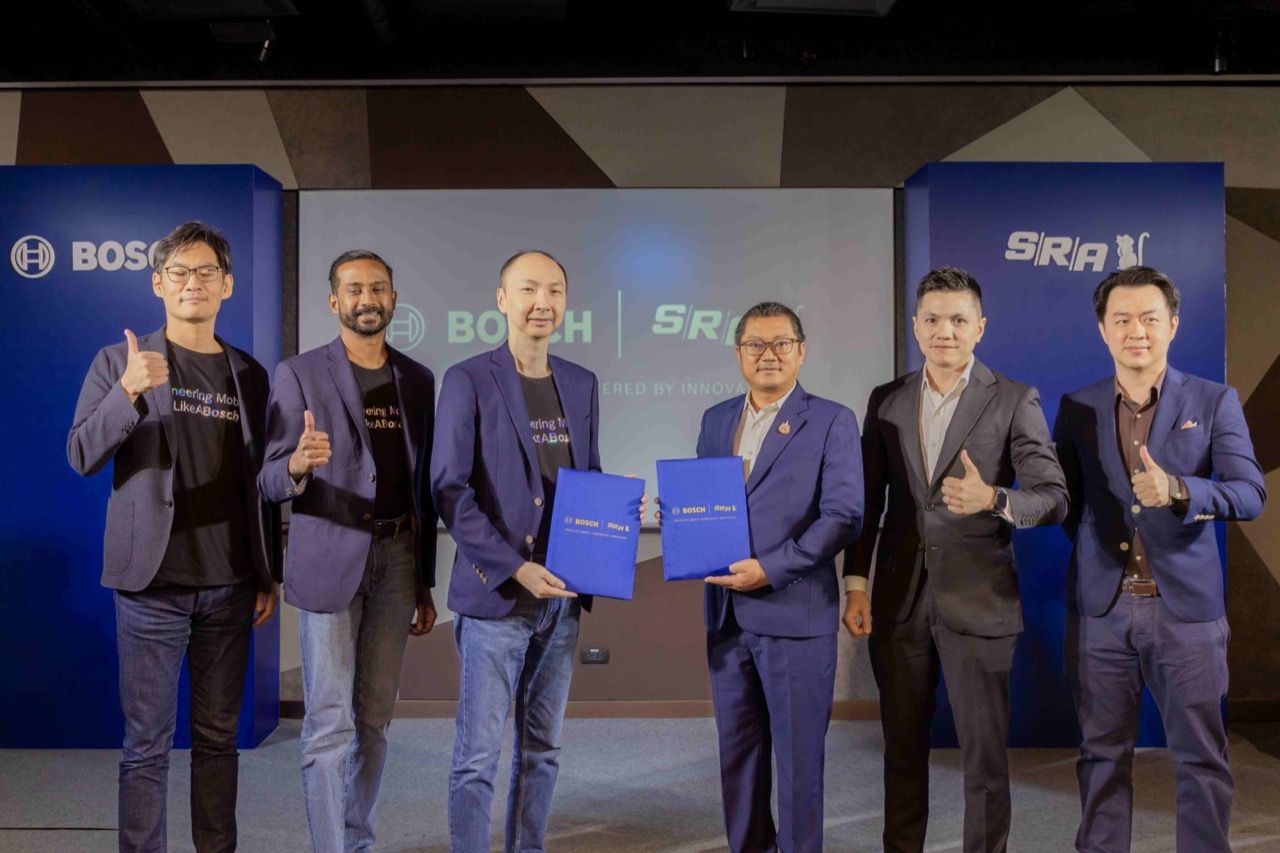 SRA จับมือ Bosch Engineering พัฒนาระบบขับเคลื่อนไฟฟ้าสมรรถนะสูง